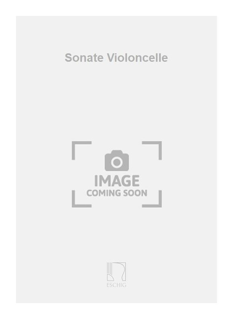 Sonate Violoncelle